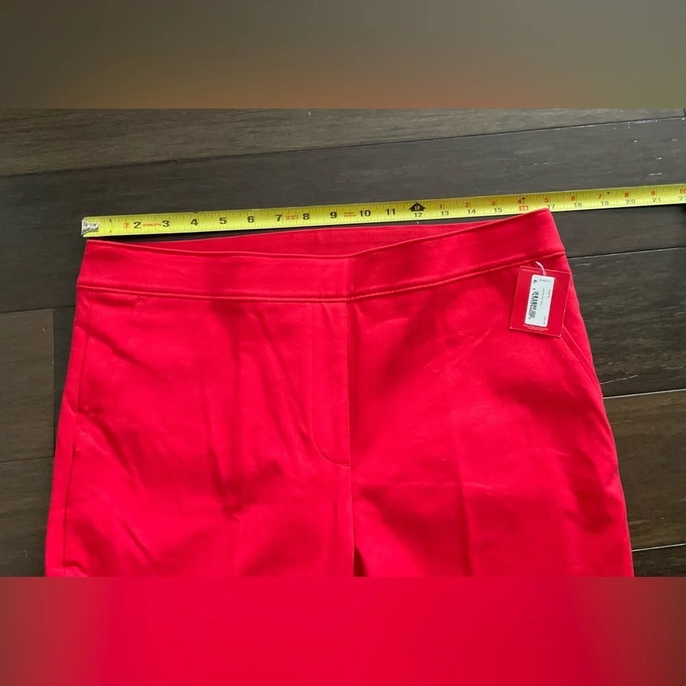 SPANX Red Straight Leg Pants with Sleek Design